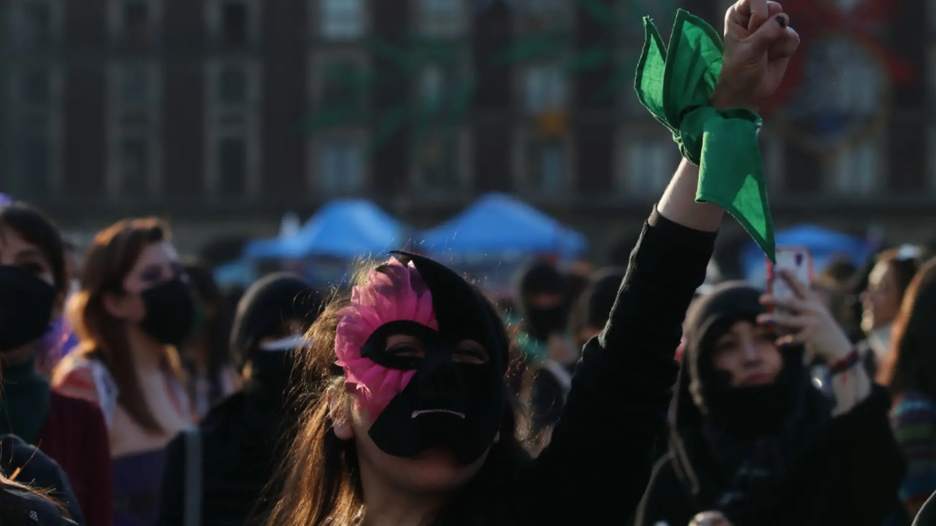 Protesta feminista en el Zócalo